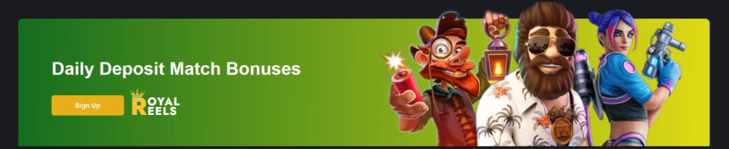 online gambling at royal reels